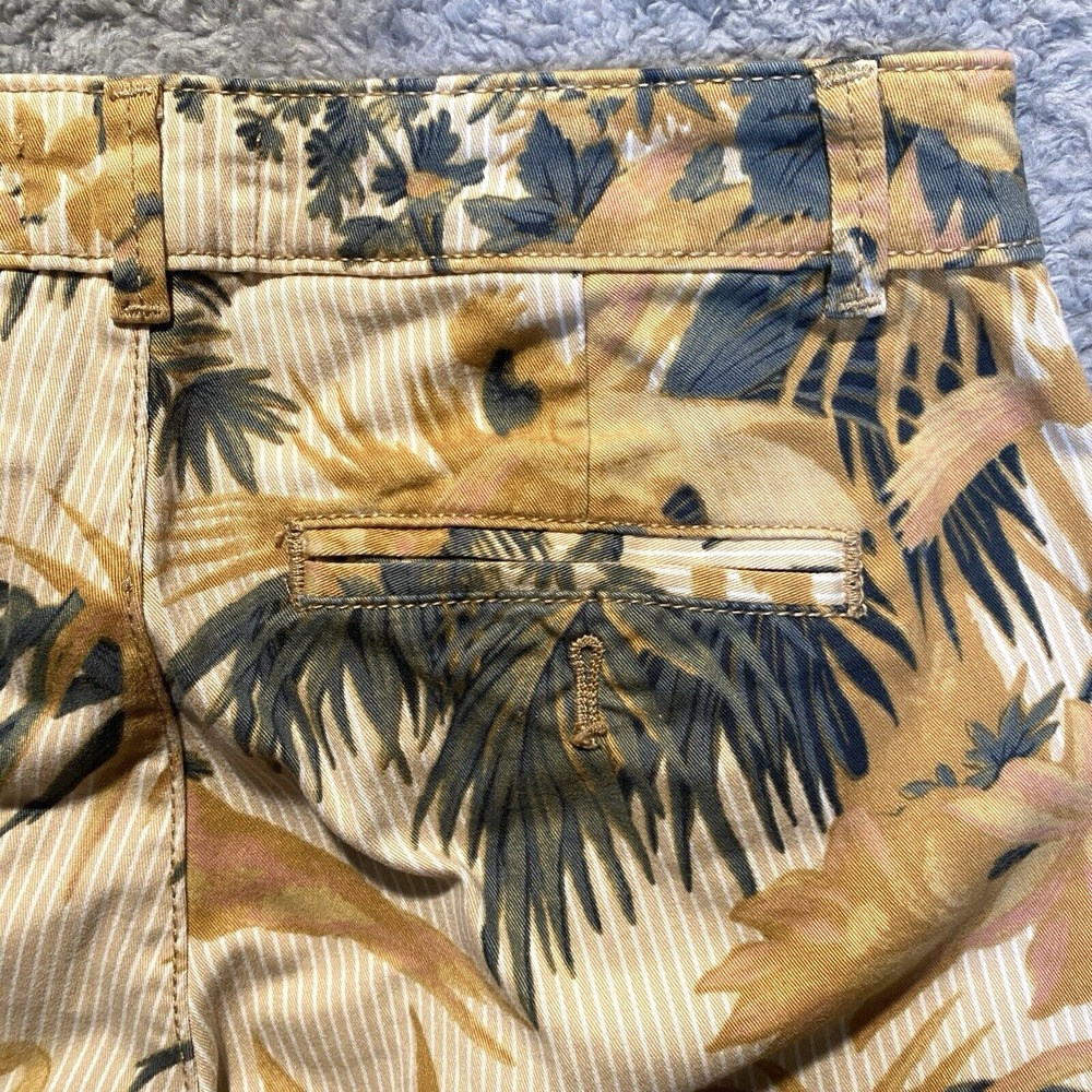 Anthropologie Womens Pants Tropical Floral Print Relaxed Size 25 Straight Beach‎ - Picture 10 of 13